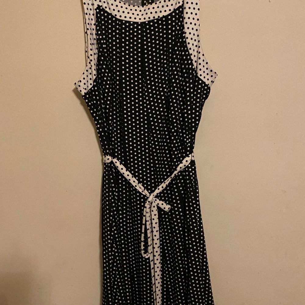 Black and White Asymmetrical Sheath Dress